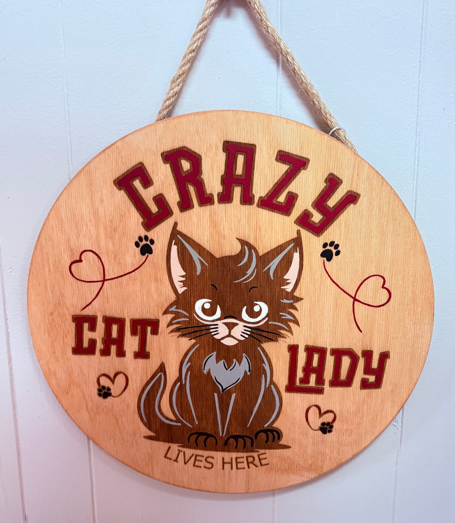 CRAZY CAT LADY SIGN