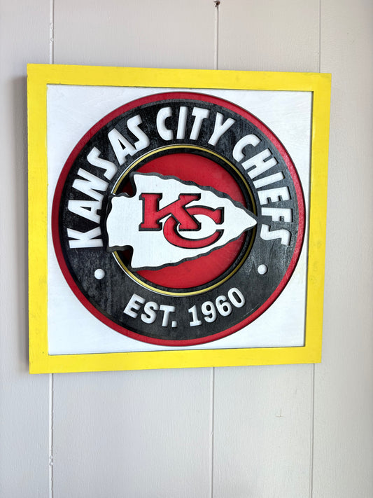 CHIEFS LAYERED SIGN