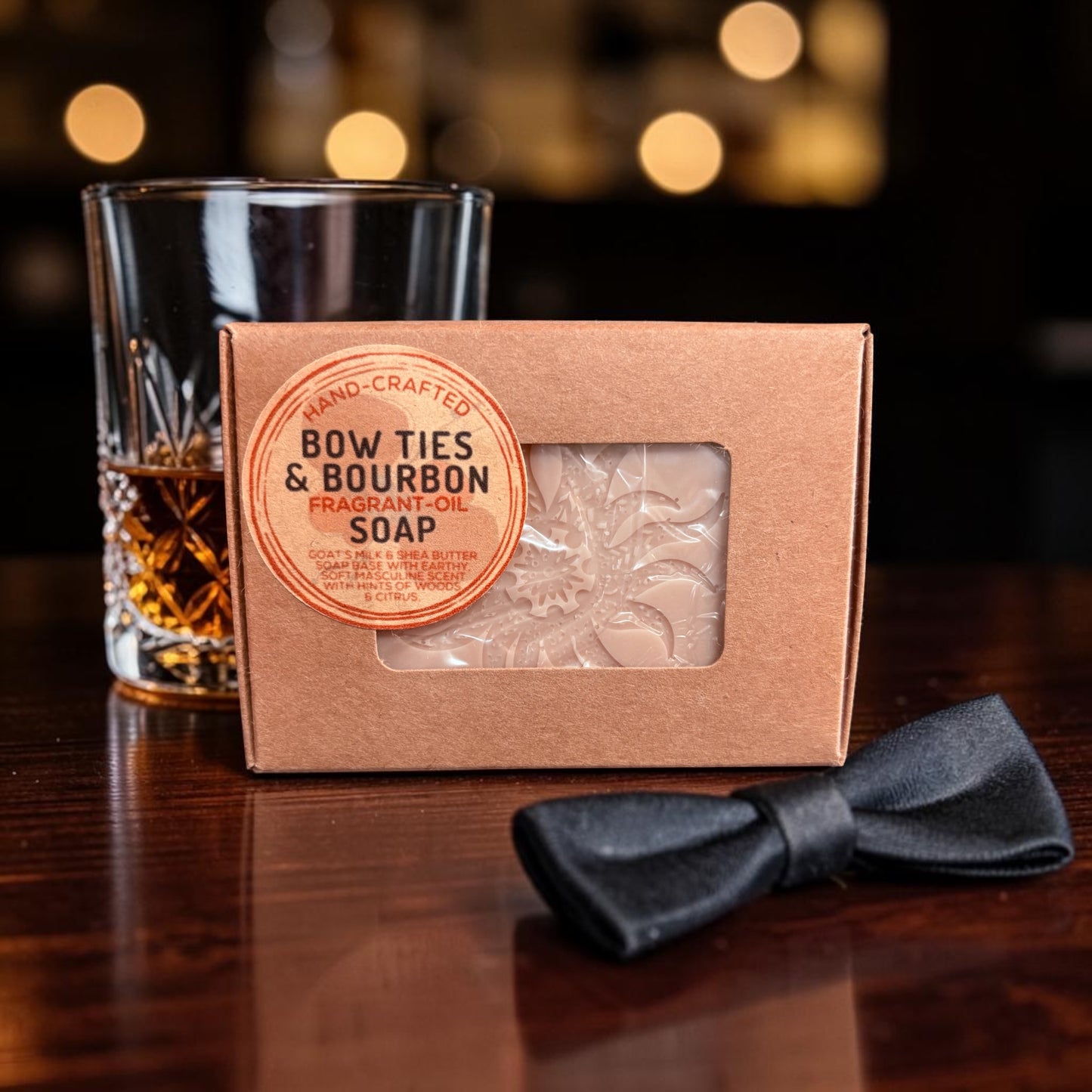 BOW TIES & BOURBON FO SOAP