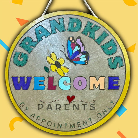 GRANDKIDS WELCOME SIGN
