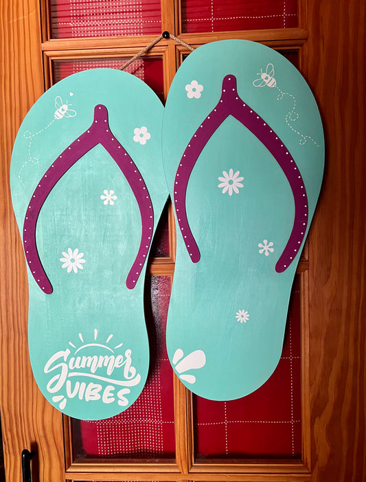 WOOD FLIP-FLOPS